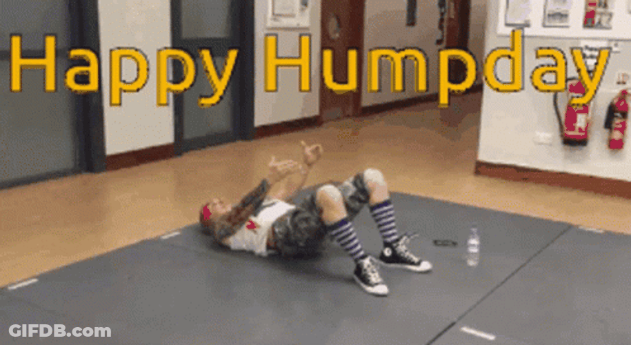 Happy Hump Day Work Out Exercise GIF