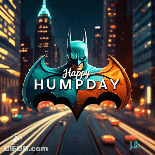 Happy Humpday Batman Poster GIF
