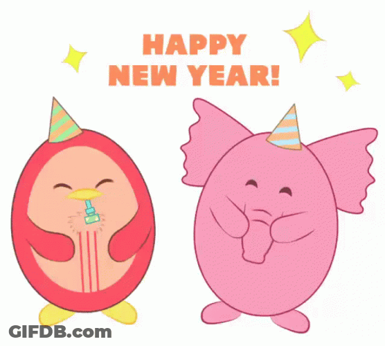 Happy Iggies Cute Happy New Year GIF