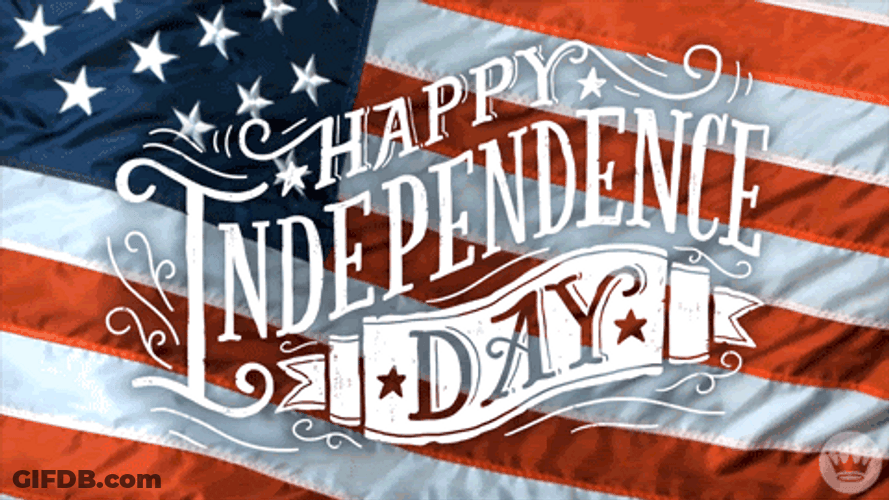 Happy Independence Day America Flag GIF
