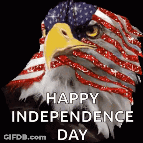 Happy Independence Day American Eagle GIF