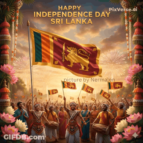 Happy Independence Day Sri Lanka GIF