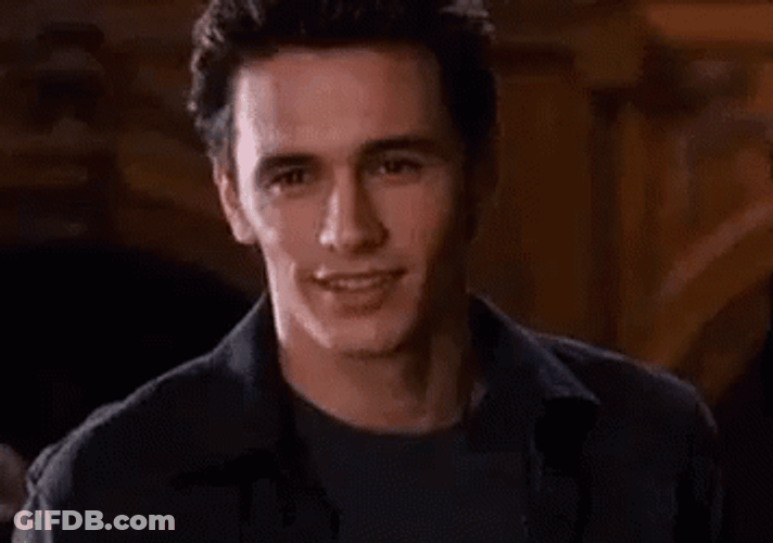 Happy James Franco GIF