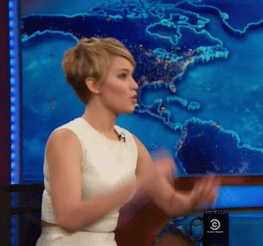 Happy Jennifer Lawrence Ok Hand Gesture GIF