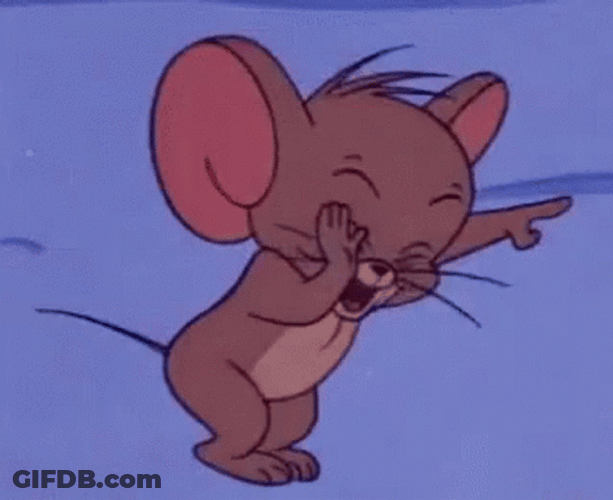 Happy Jerry The Mouse Laughing GIF