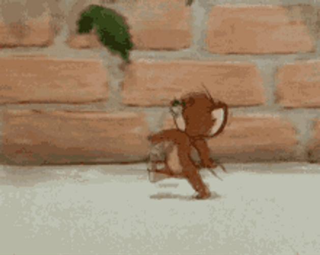 Happy Jerry Walking GIF