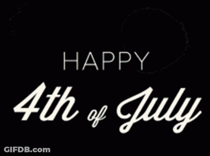 Happy July 4Th Minimalist Fireworks GIF