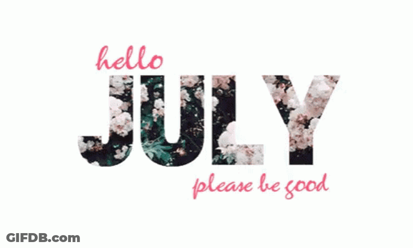 Happy July Changing Seasons Background GIF