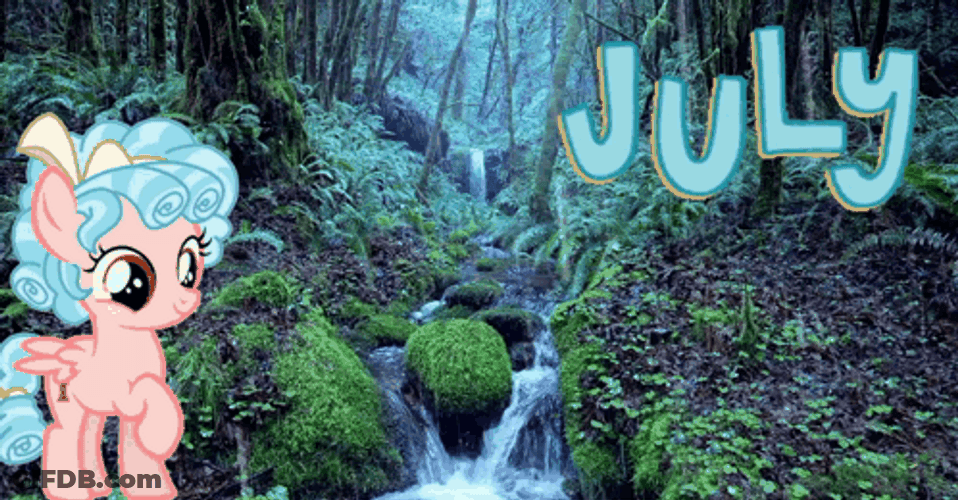 Happy July Water Flows GIF