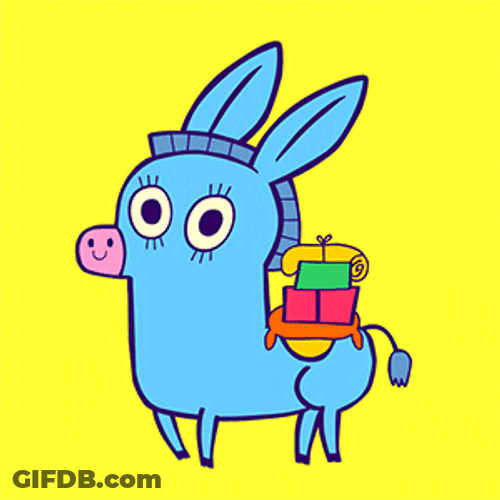 Happy Jumping Donkey GIF