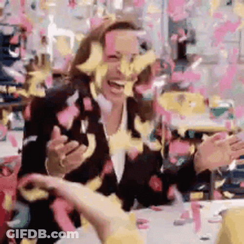 Happy Kamala Harris Confetti GIF