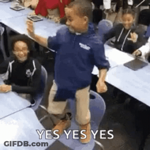 Happy Kid Chair Dancing GIF
