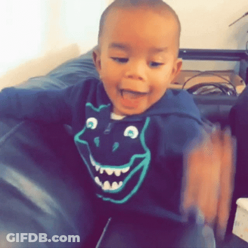 Happy Kid Knee Slap GIF