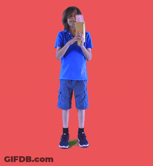 Happy Kid Making It Rain GIF