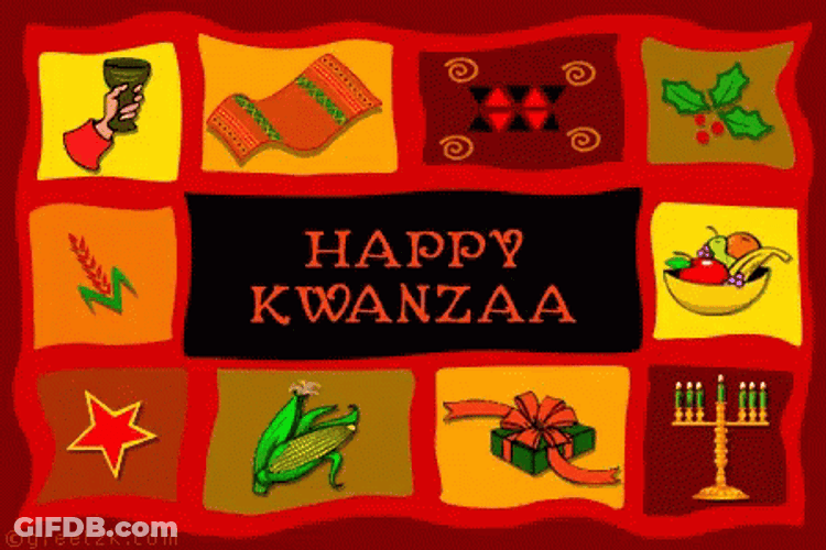 Happy Kwanzaa Amazing Graphic Arts GIF