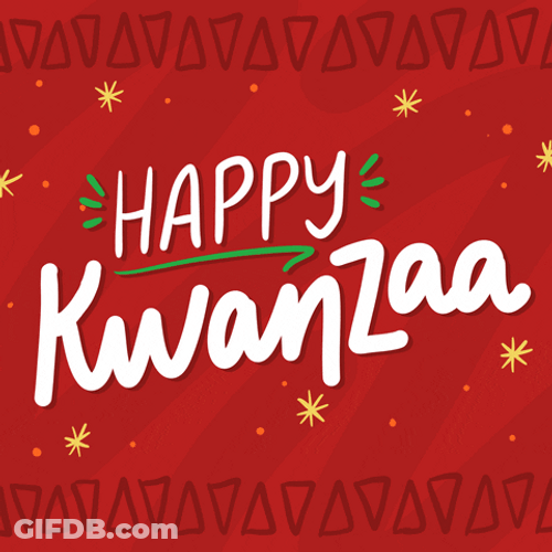 Happy Kwanzaa Christmas Colors GIF