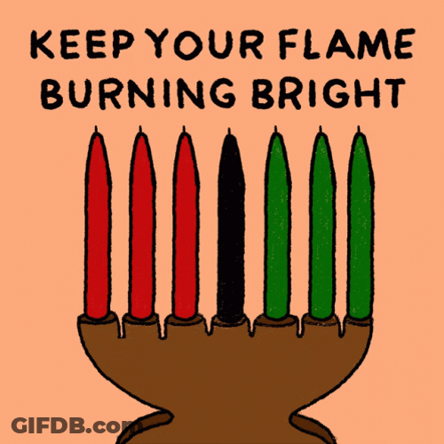 Happy Kwanzaa Keep Your Flame Burning Bright GIF