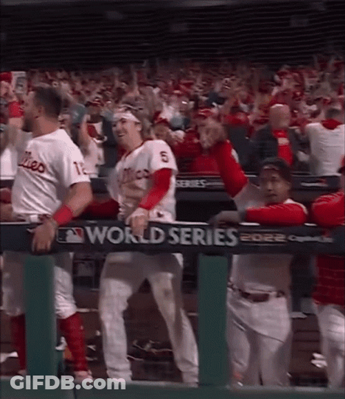 Happy Kyle Schwarber GIF