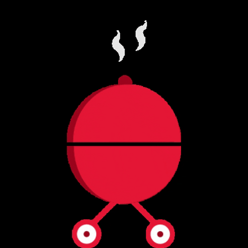 Happy Labor Day Grill With Wheels GIF