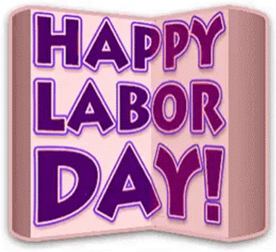 Happy Labor Day Holiday Book GIF