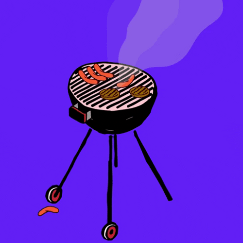 Happy Labor Day Meat Grilling GIF