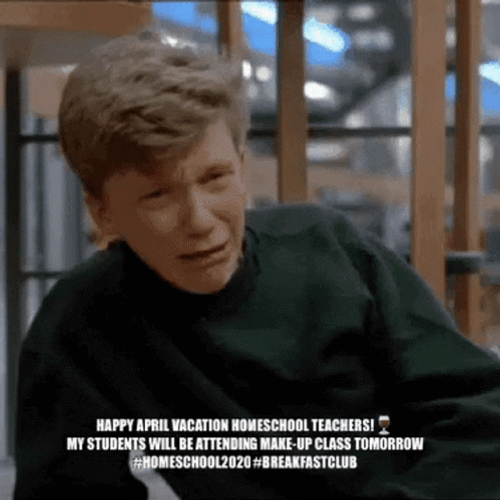 Happy Last Day Of School Crying Man GIF