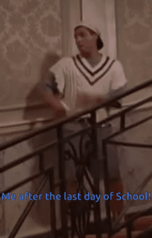 Happy Last Day Of School Man Dancing GIF