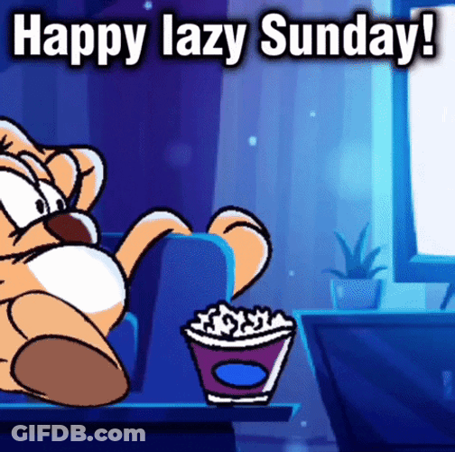 Happy Lazy Cute Sunday GIF