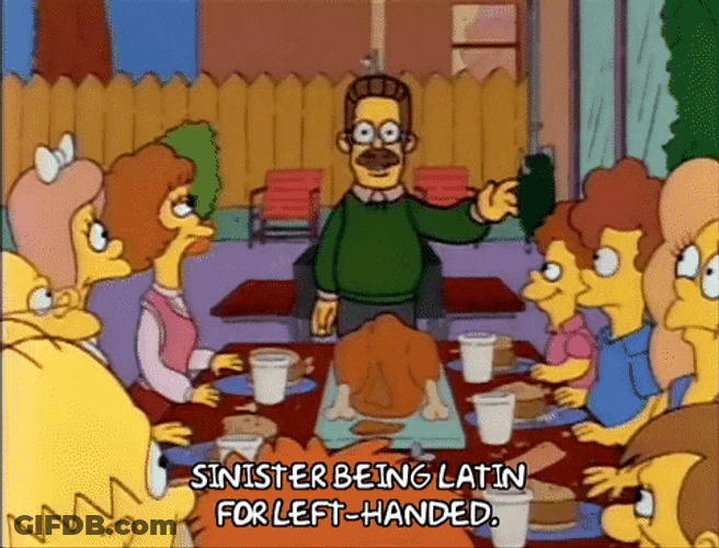 Happy Left Handers Day Event By Ned Flanders GIF