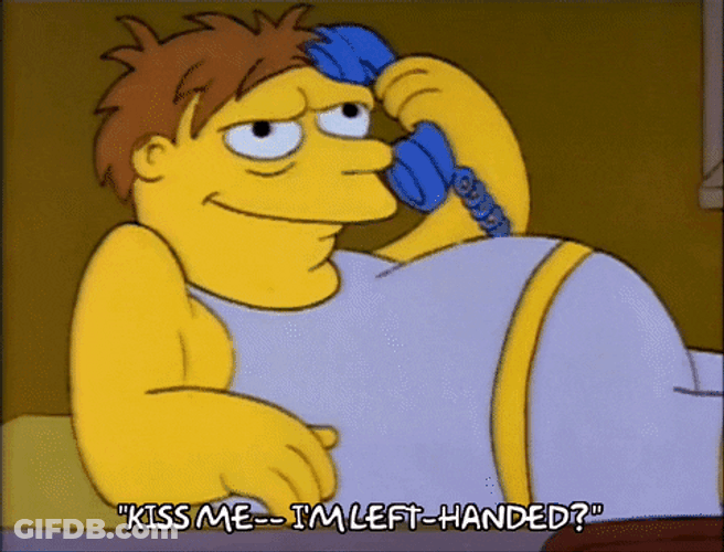 Happy Left Handers Day Kiss Me GIF
