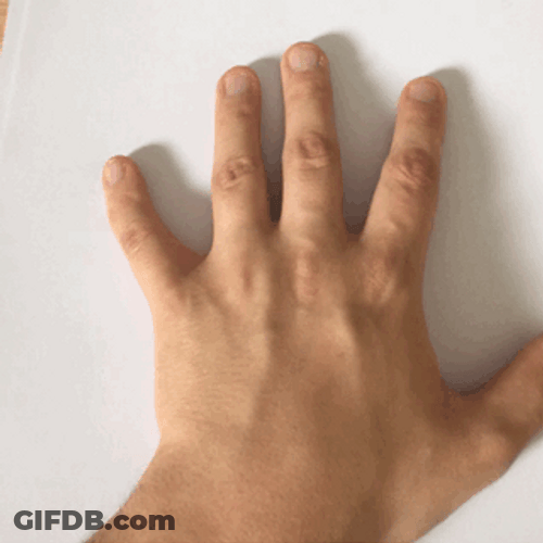 Happy Left Handers Day Short Fingered Hand GIF