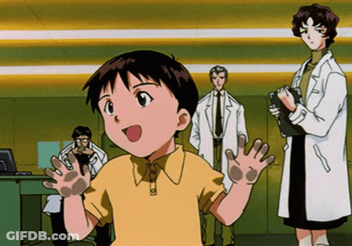 Happy Little Shinji GIF
