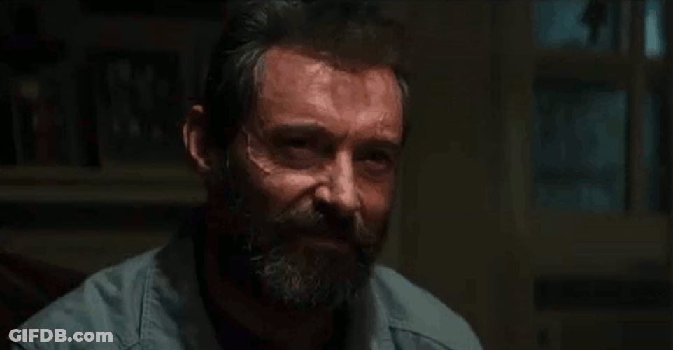 Happy Logan Wolverine GIF
