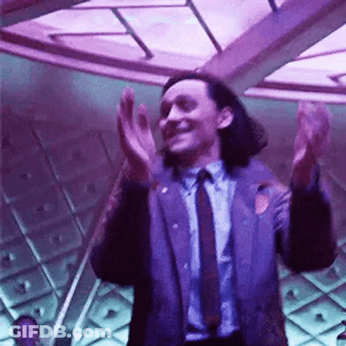 Happy Loki Clapping GIF
