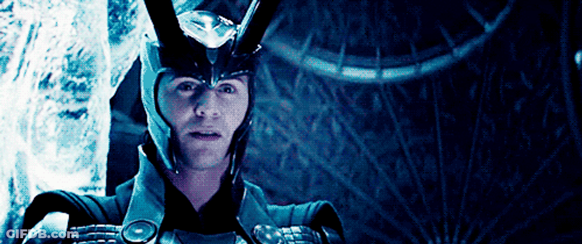 Happy Loki Forced Laugh GIF