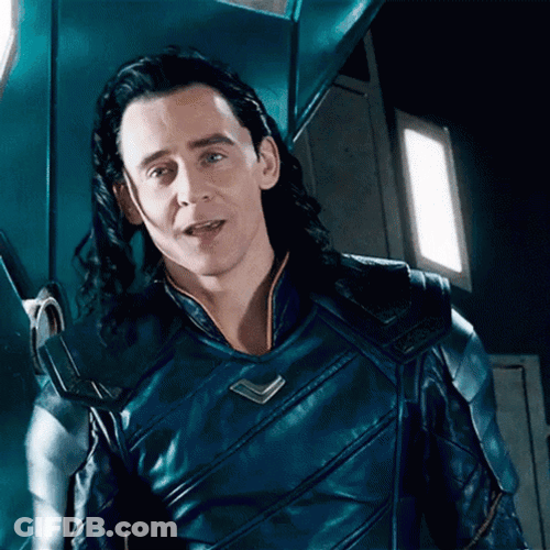 Happy Loki Hair Down GIF