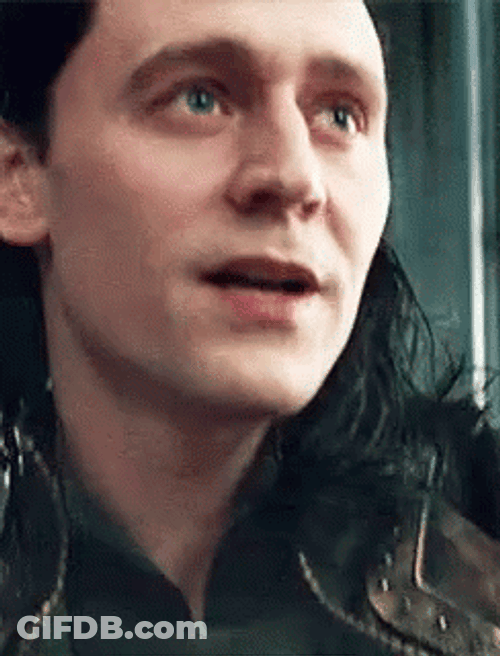 Happy Loki Looking Around GIF