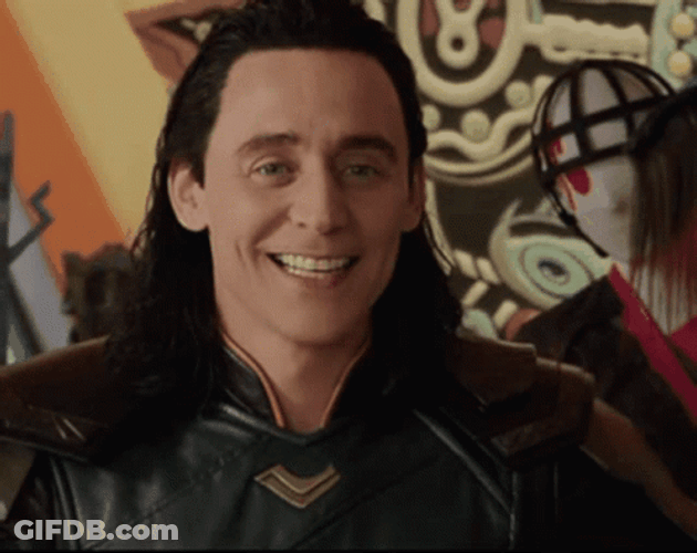 Happy Loki Smiling Wide GIF