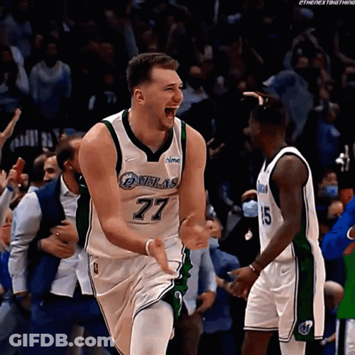 Happy Luka Doncic Laughing GIF