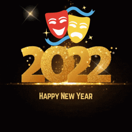 Happy Lunar New Year 2022 Confetti Gold Glitters GIF