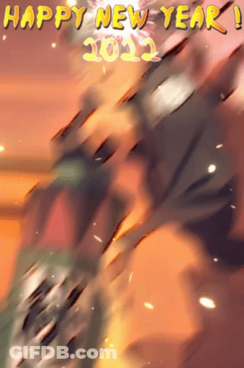 Happy Lunar New Year 2022 Naruto Fireworks GIF
