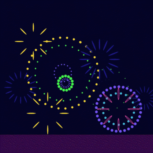 Happy Lunar New Year 2022 Tiger Fireworks GIF
