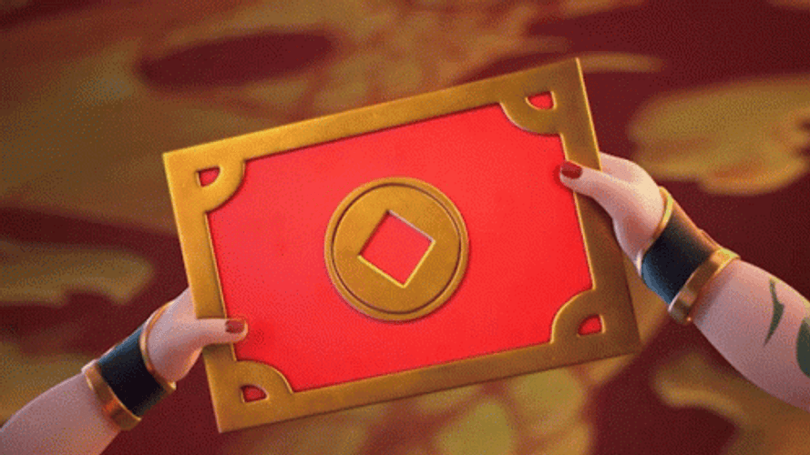 Happy Lunar New Year Pull Up Card GIF