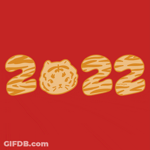 Happy Lunar New Year Tiger 2022 GIF