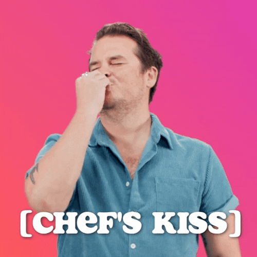 Happy Man Chef's Kiss GIF
