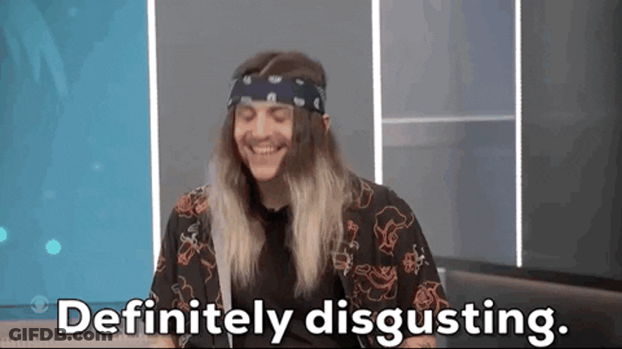 Happy Man Definitely Disgusting GIF