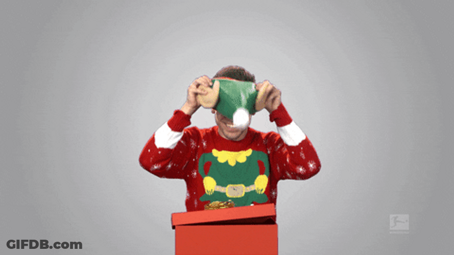 Happy Man In Ugly Sweater GIF