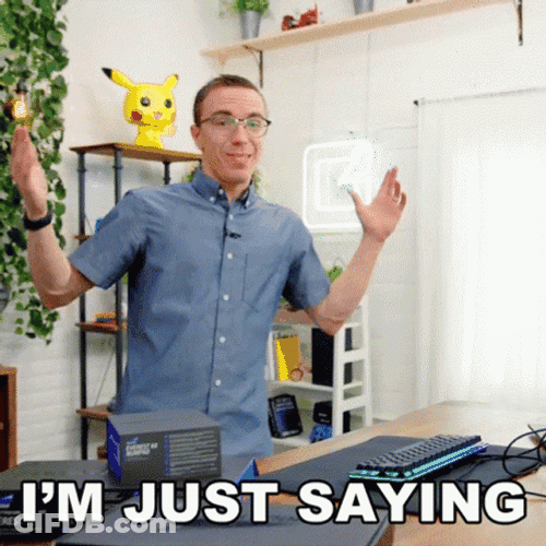 Happy Man Just Saying GIF