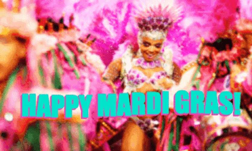 Happy Mardi Gras Carnival Dance GIF