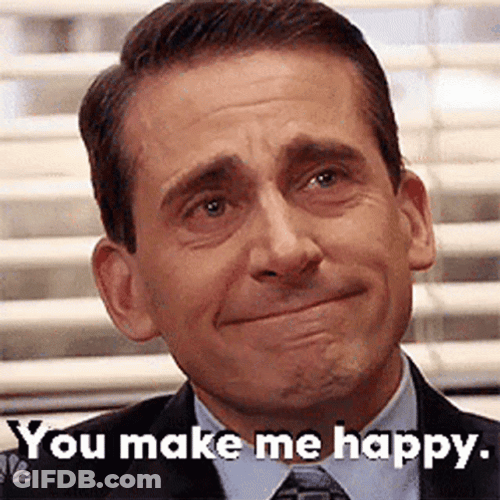 Happy Meme Crying Michael Scott GIF